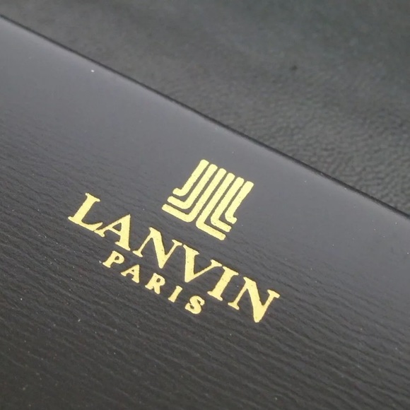 AUTHENTIC LANVIN EMBOSSED LEATHER QUILTED SHOULDER - Picture 4 of 8